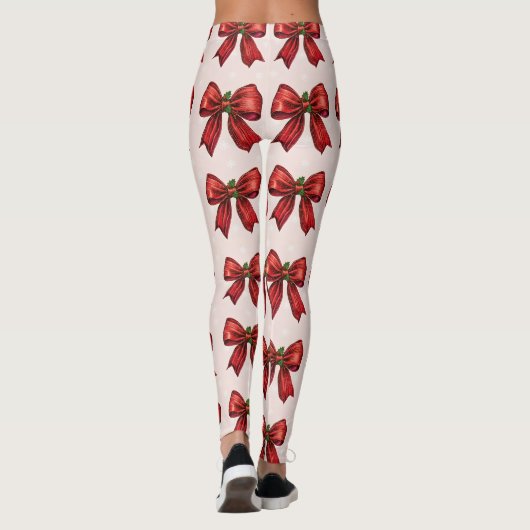 Festive Red Bow Leggings レギンス (裏面)