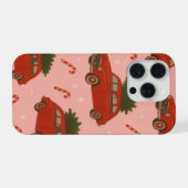 Festive Red Car Christmas Phone Case –Holiday xmas iPhoneケース (裏面横)