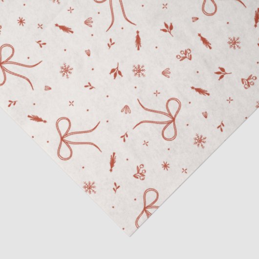 Festive Red Coquette Christmas 薄葉紙 (詳細)