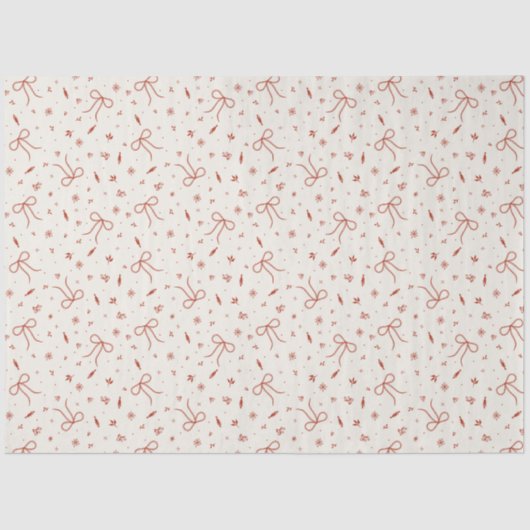 Festive Red Coquette Christmas 薄葉紙 (正面)