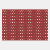Festive Red Farmhouse Holiday Wrap ラッピングペーパーシート (正面3)