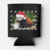 Festive Red Panda Christmas 缶クーラー (正面)