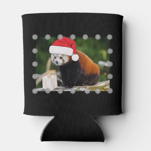 Festive Red Panda Christmas 缶クーラー (裏面)