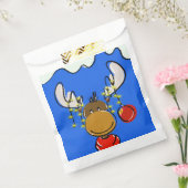 Festive Reindeer Christmas Favour Bag フェイバーバッグ (封をした状態)