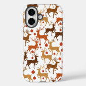 Festive Reindeer Christmas iPhone Case Case-Mate iPhoneケース (裏面)