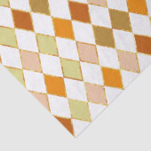 Festive Retro Orange Beige Diamond Pattern 薄葉紙 (詳細)