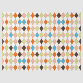 Festive Retro Pastel Diamond Pattern 薄葉紙