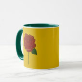 Festive Rose Hand Painting マグカップ (正面左)