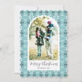 Festive Royal Botanical Robin's Egg Blue シーズンカード (正面)