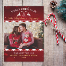 Festive Rustic Tartan Christmas Photo