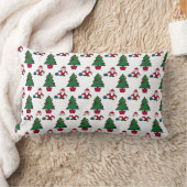 Festive Santa Christmas Pillow ランバークッション (ブランケット)