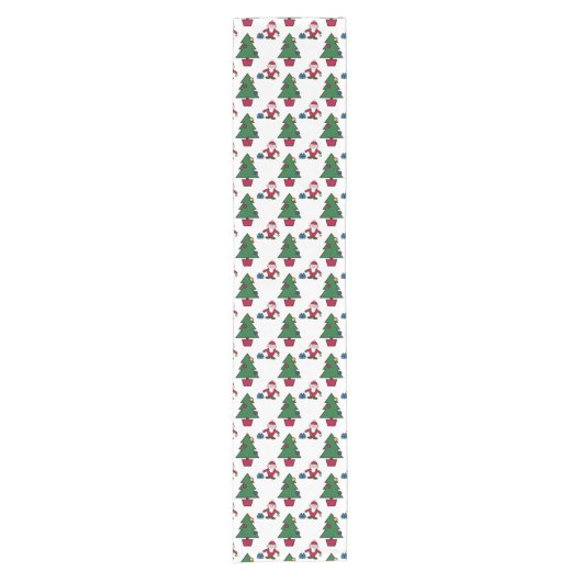 Festive Santa Christmas Table Runner ショートテーブルランナー (正面)