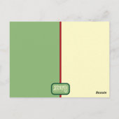 Festive Santa Stars Believe Inspirivity  ポストカード (裏面)