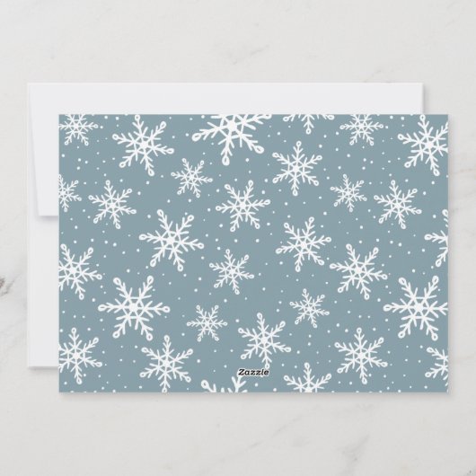 Festive Script 5 Photo Collage シーズンカード (裏面)