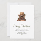 Festive Script Font Cozy Christmas Greeting Card シーズンカード (正面)