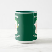 Festive Sheep Says Baa-rry Christmas! マグカップ (中央)