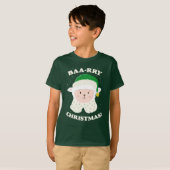 Festive Sheep Says Baa-rry Christmas! Tシャツ (正面フル)