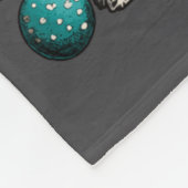 Festive Shih Tzu With Santa Hat Snowy Winter Chris フリースブランケット (角)