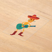 Festive Skeleton Guitar Player アクリル招待状 (レイダウン)