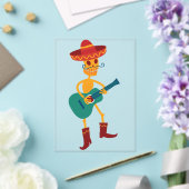 Festive Skeleton Guitar Player アクリル招待状 (インサイチュ (ウェディング))