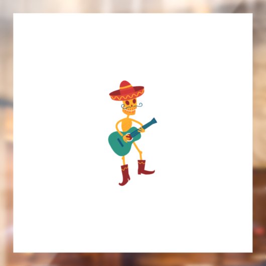 Festive Skeleton Guitar Player ウィンドウサイン (シート2)