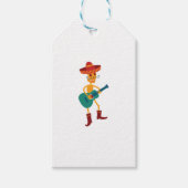 Festive Skeleton Guitar Player ギフトタグ (正面)