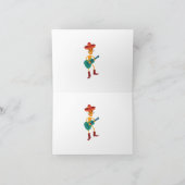 Festive Skeleton Guitar Player サンキューカード (内部)