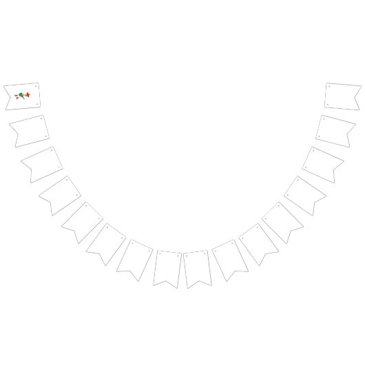 Festive Skeleton Guitar Player バンティングフラッグ (全)