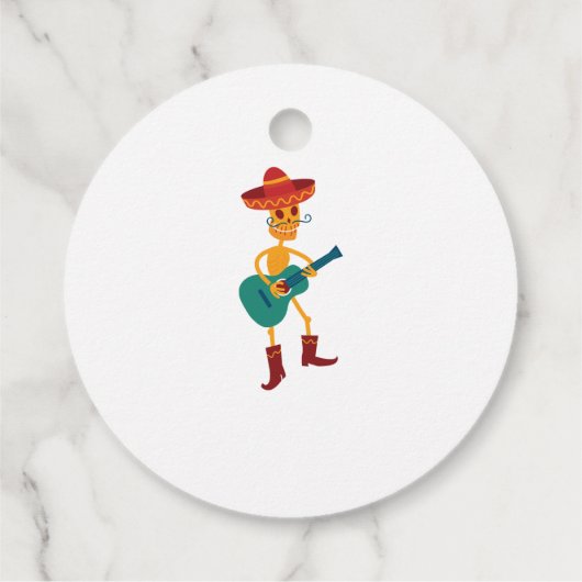 Festive Skeleton Guitar Player フェイバータグ (裏面)