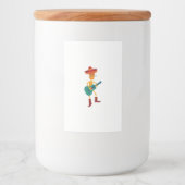 Festive Skeleton Guitar Player フードラベル (正面)