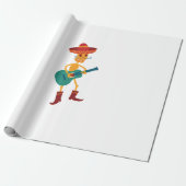 Festive Skeleton Guitar Player ラッピングペーパー (アンロールド)