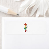 Festive Skeleton Guitar Player ラベル (インサイチュ)