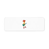 Festive Skeleton Guitar Player ラベル (正面)