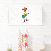 Festive Skeleton Guitar Player 横断幕 (インサイチュ)