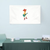 Festive Skeleton Guitar Player 横断幕 (トレードショー)