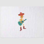 Festive Skeleton Guitar Player 薄葉紙 (正面)