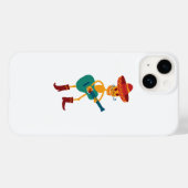 Festive Skeleton Guitar Player Case-Mate iPhoneケース (裏面 (横))