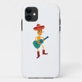 Festive Skeleton Guitar Player Case-Mate iPhoneケース (裏面)