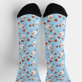 Festive Snowman Christmas Socks ソックス