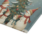 Festive Snowman Family Christmas Collection カッティングボード (角)