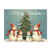 Festive Snowman Family Christmas Collection