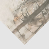 Festive Snowman in Forest Decoupage 薄葉紙 (詳細)