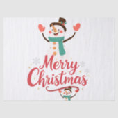 Festive Snowman Merry Christmas Lip Balm 薄葉紙 (正面)