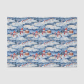 Festive Snowman Winter Watercolor 薄葉紙 (正面)