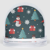 Festive Snowmen Christmas Trees Holiday (裏面)