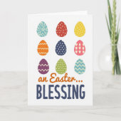 Festive Springtime Eggs Card カード (正面)