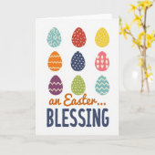 Festive Springtime Eggs Card カード (黄色い花)