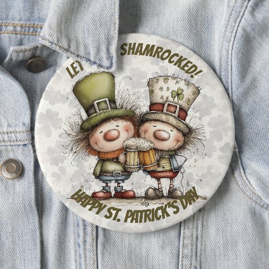 Festive St. Patrick’s Day Characters 缶バッジ (インサイチュ)
