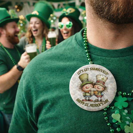 Festive St. Patrick’s Day Characters  缶バッジ