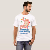 Festive Stomach Cartoon for Holiday Gastro Heroes Tシャツ (正面フル)